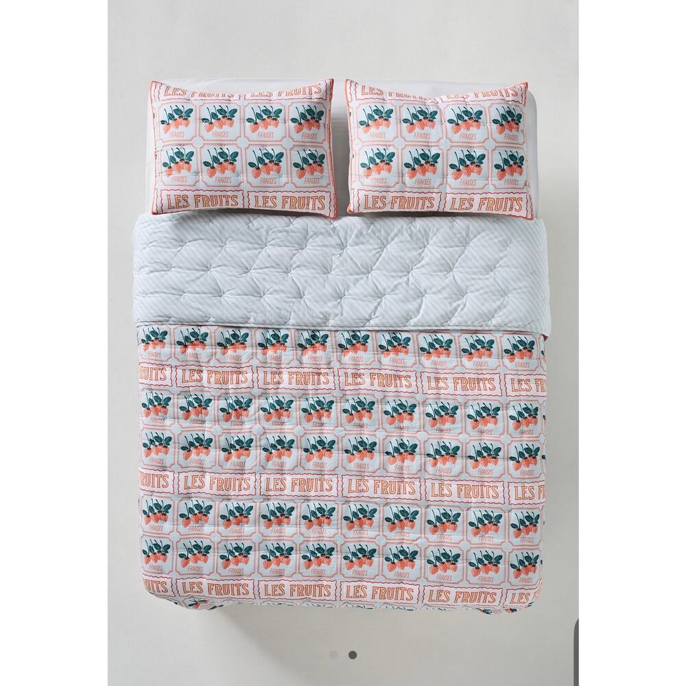 Anthropologie The Printed Textured Cotton Quilt Collection, Queen - Picture 2 of 3